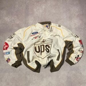 Vintage UPS Jeff Hamilton NASCAR Racing Jacket